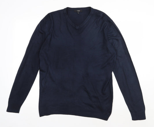 Debenhams Mens Blue  Acrylic Pullover Sweatshirt Size S