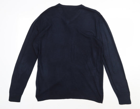 Debenhams Mens Blue  Acrylic Pullover Sweatshirt Size S