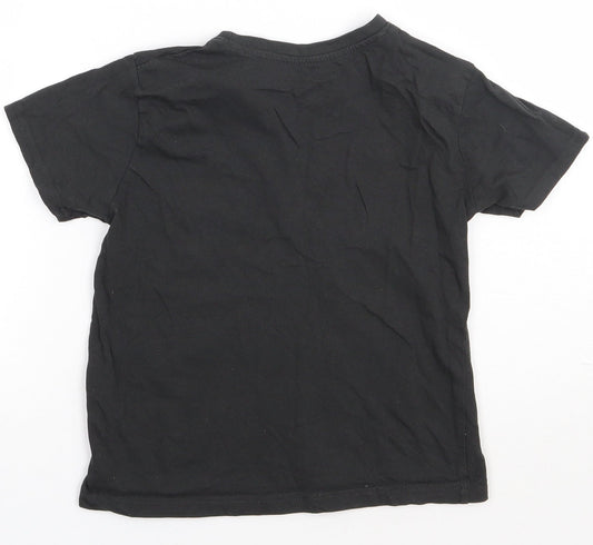 Primark Boys Grey  Cotton Basic T-Shirt Size 7-8 Years Crew Neck Pullover - Gamer