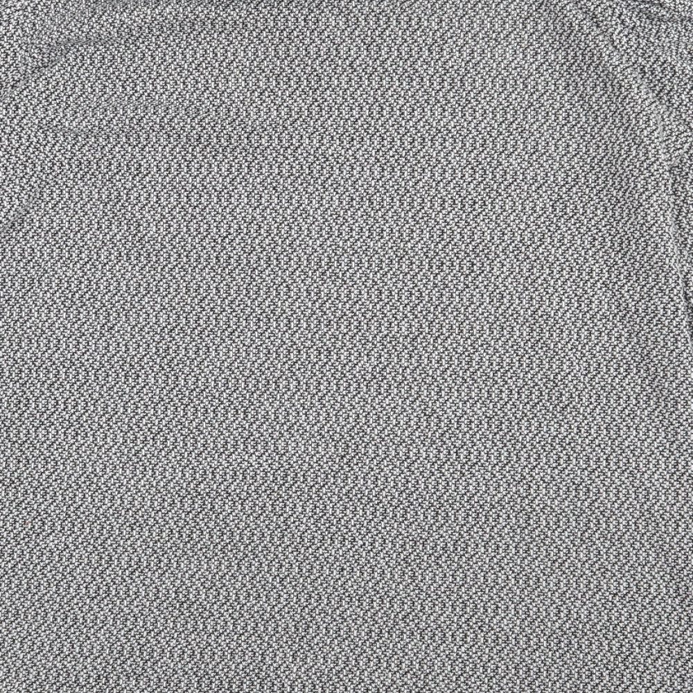 Boohoo Womens Grey  Polyester A-Line  Size 12  Roll Neck Pullover