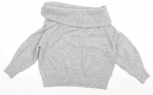 H&M Womens Grey  Acrylic Pullover Sweatshirt Size XL  Pullover