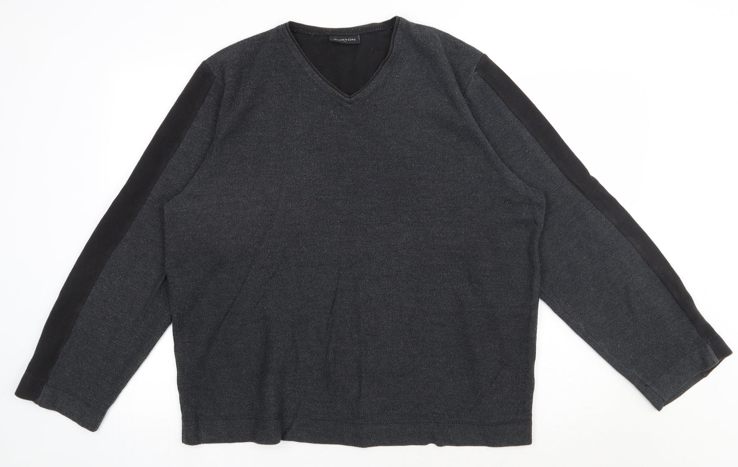 Burton Mens Grey  Cotton Pullover Sweatshirt Size L