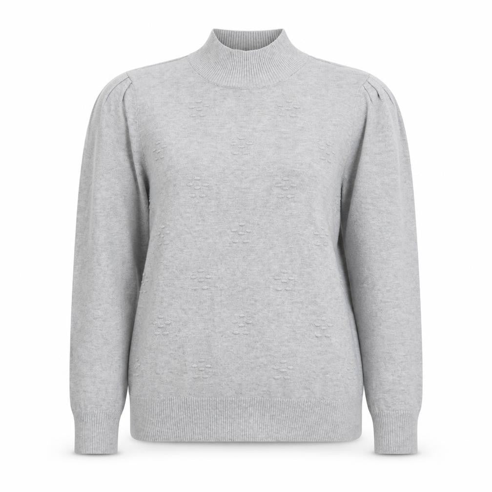 Love Scarlett Womens Grey High Neck  Polyester Pullover Jumper Size M