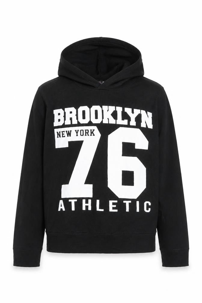 A to Z 4 Kids Girls Black  Viscose Pullover Hoodie Size 11 Years