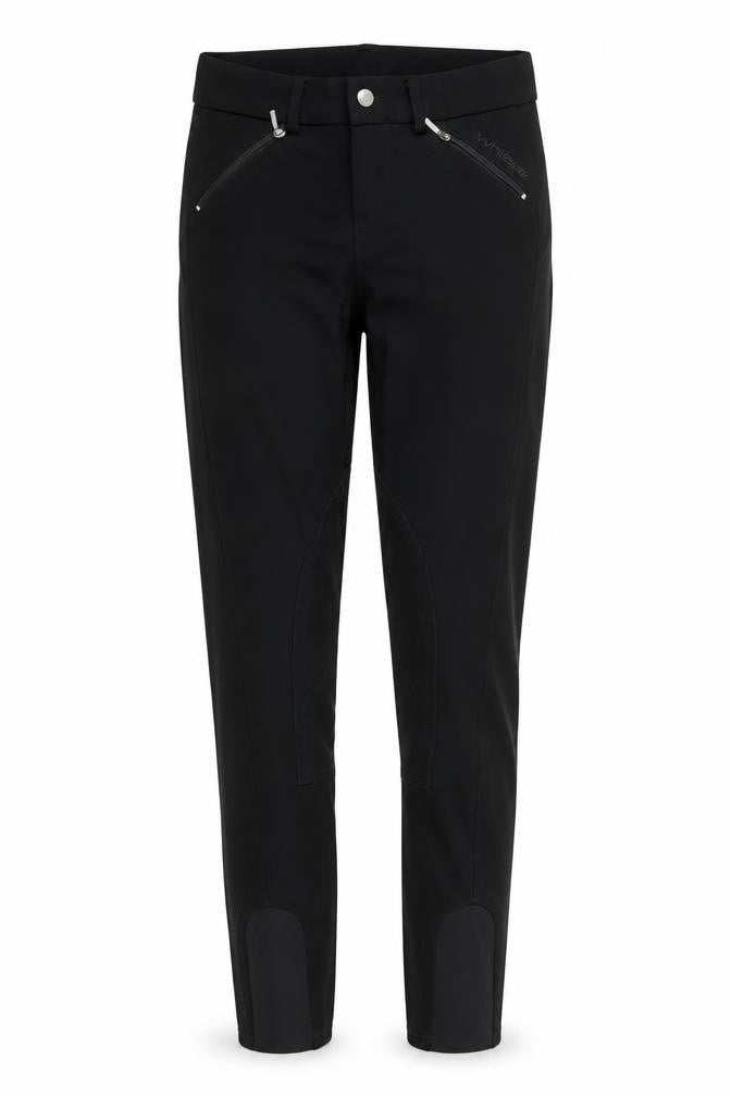 John Whitaker Womens Black  Cotton Carrot Trousers Size 26 in L28 in Regular Zip