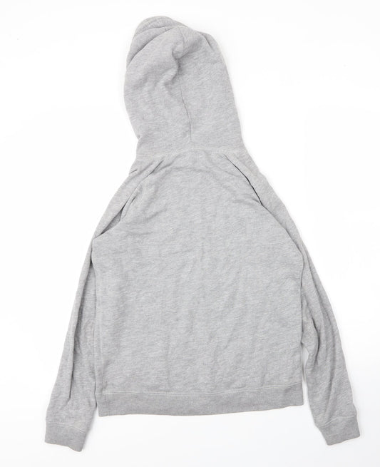 Jack Wills Womens Grey  Cotton Pullover Hoodie Size 6