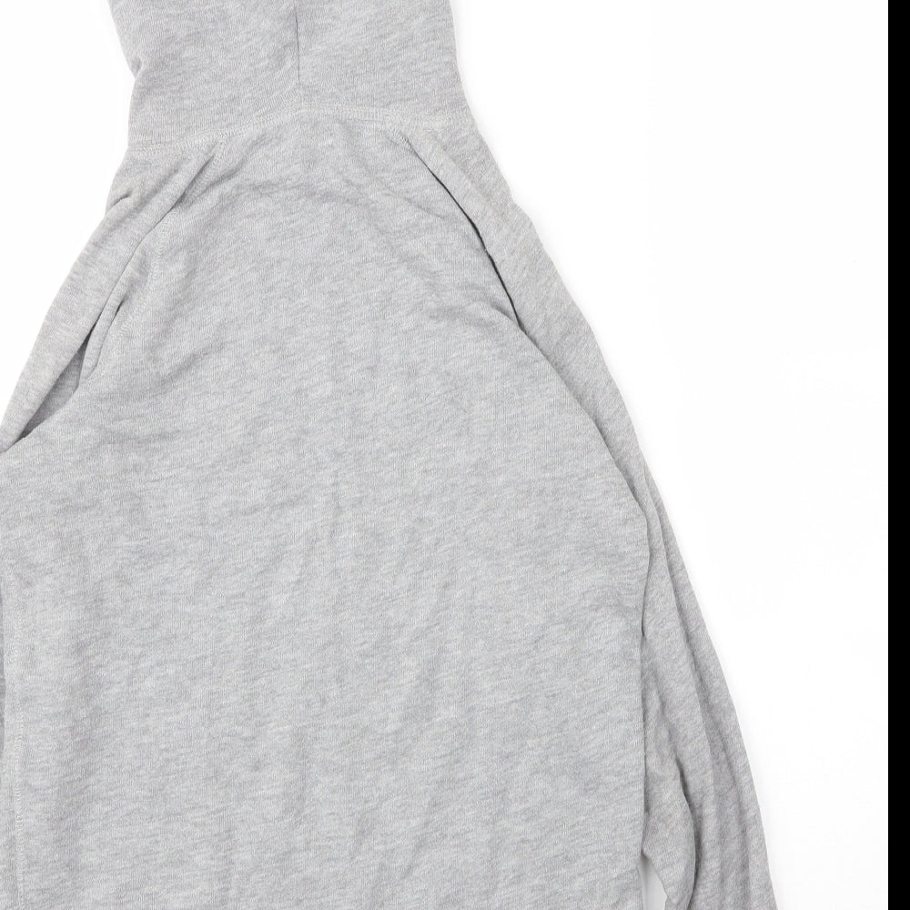 Jack Wills Womens Grey  Cotton Pullover Hoodie Size 6