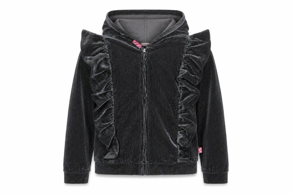 Billieblush Womens Grey  Polyester Full Zip Hoodie Size 10