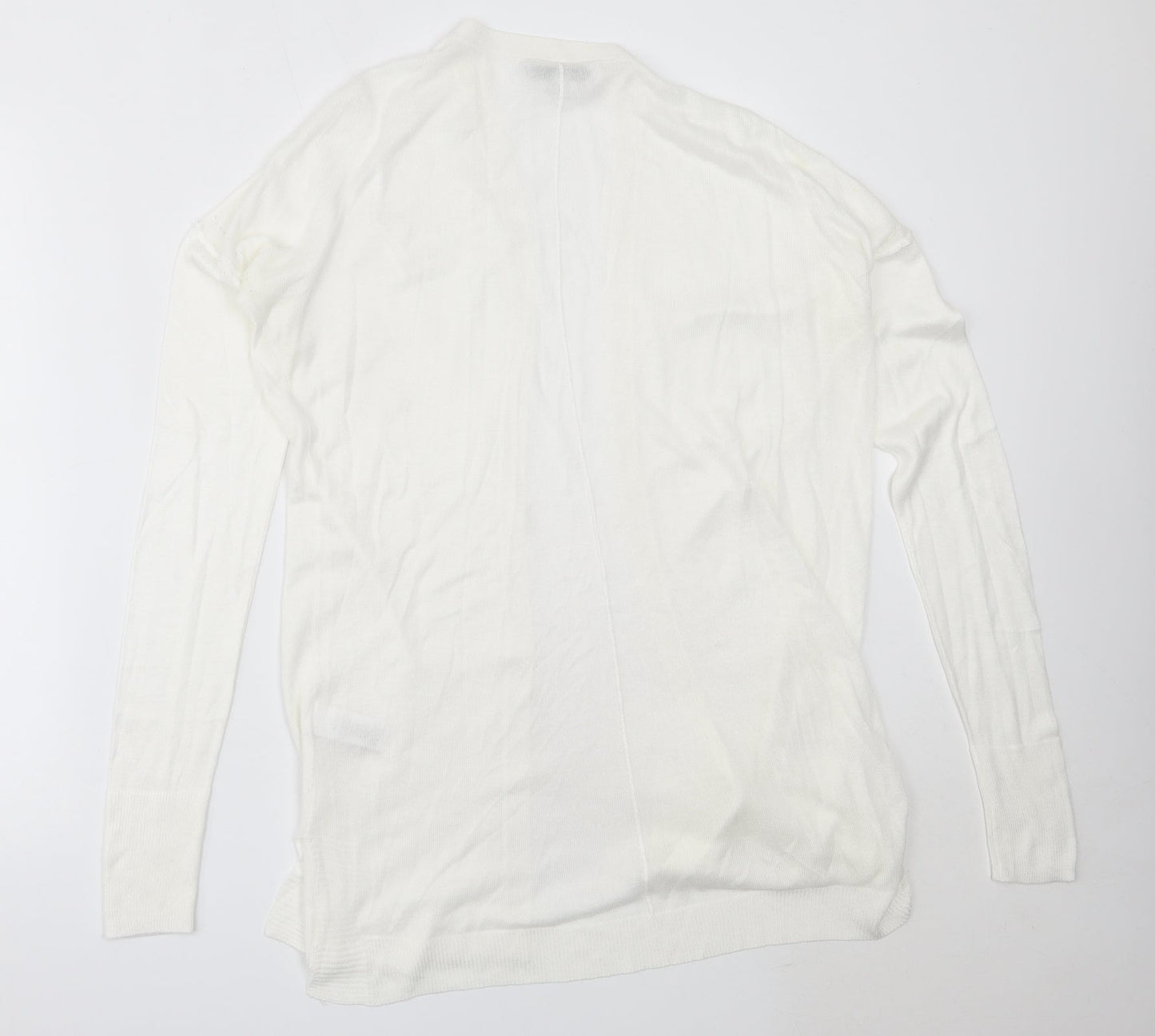 NEXT Womens White Round Neck  Acrylic Pullover Jumper Size 8