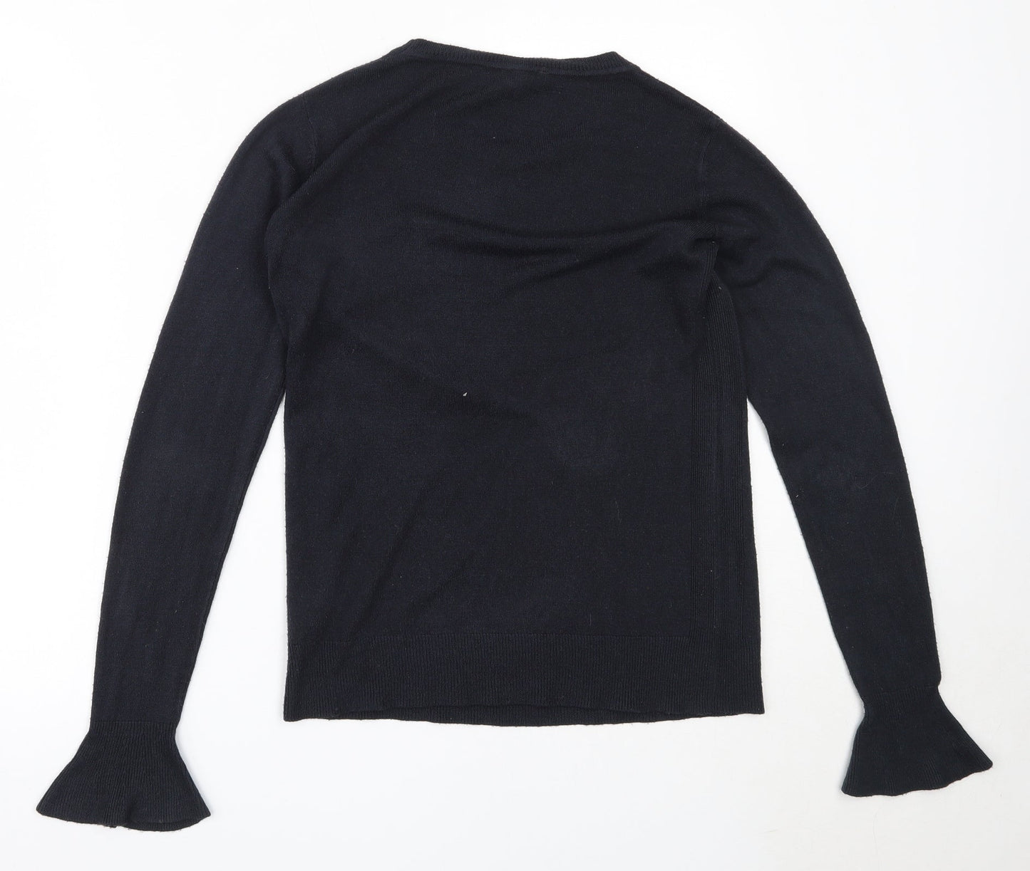Dorothy Perkins Womens Blue Round Neck  Acrylic Pullover Jumper Size 10