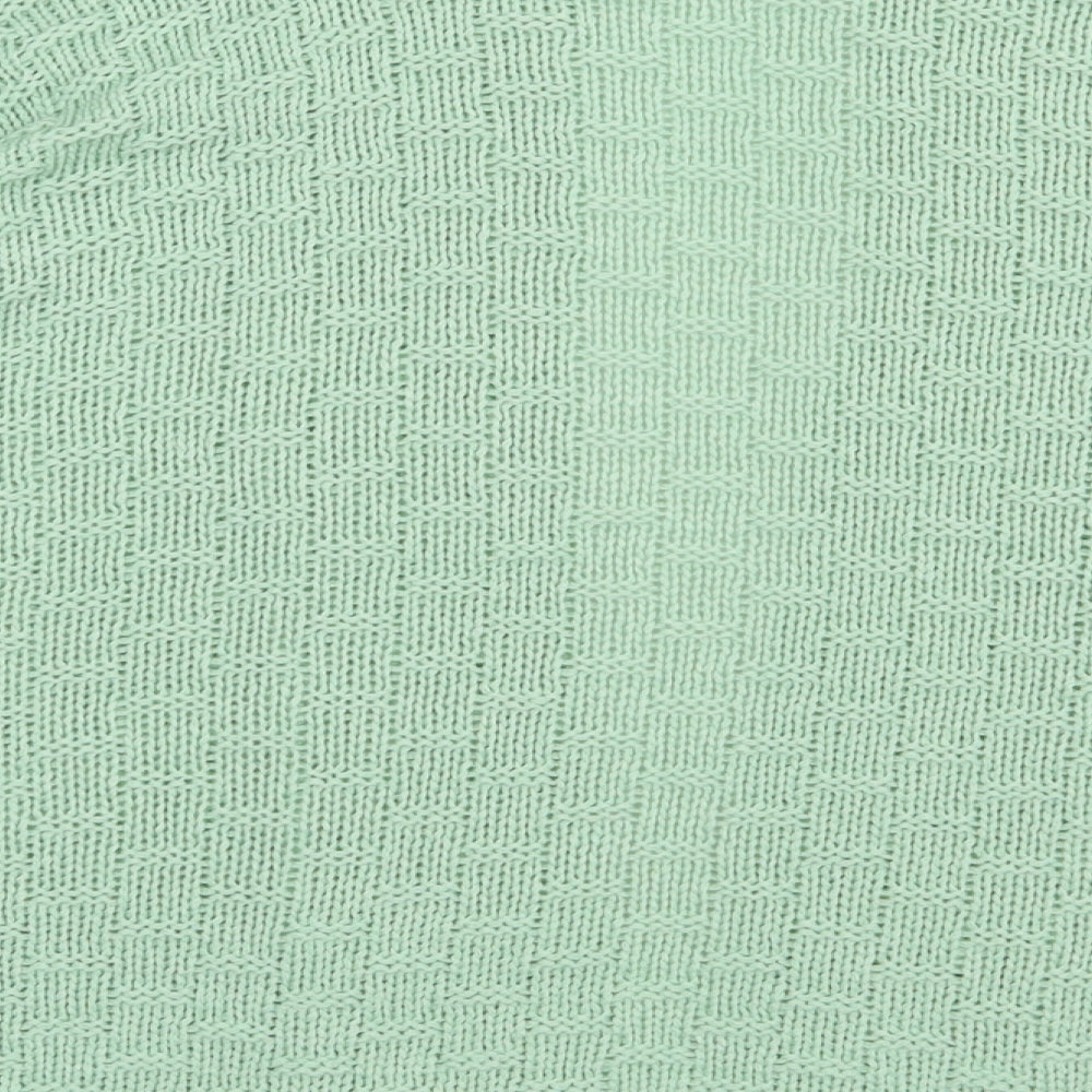 Marble Womens Green V-Neck  Acrylic Cardigan Jumper Size 4
