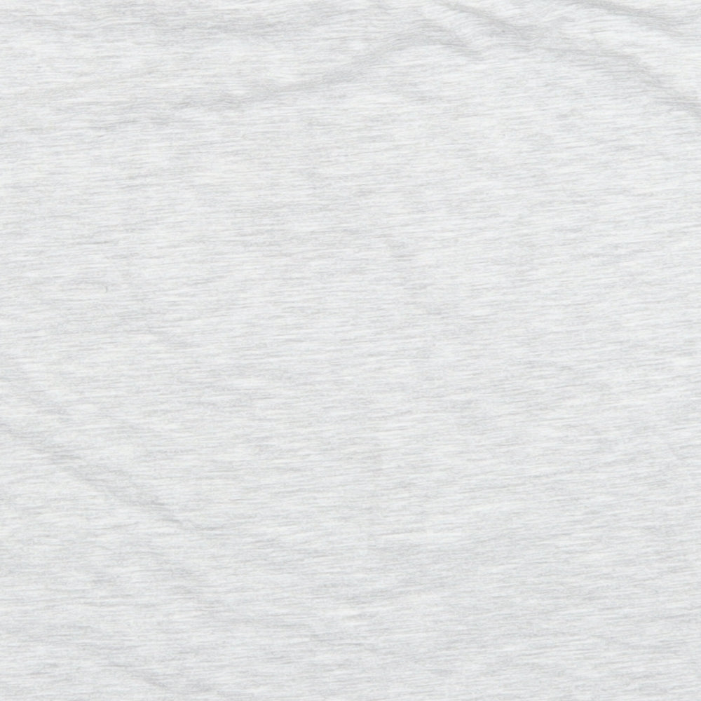 George Girls Grey  Polyester Basic T-Shirt Size 12 Years Crew Neck