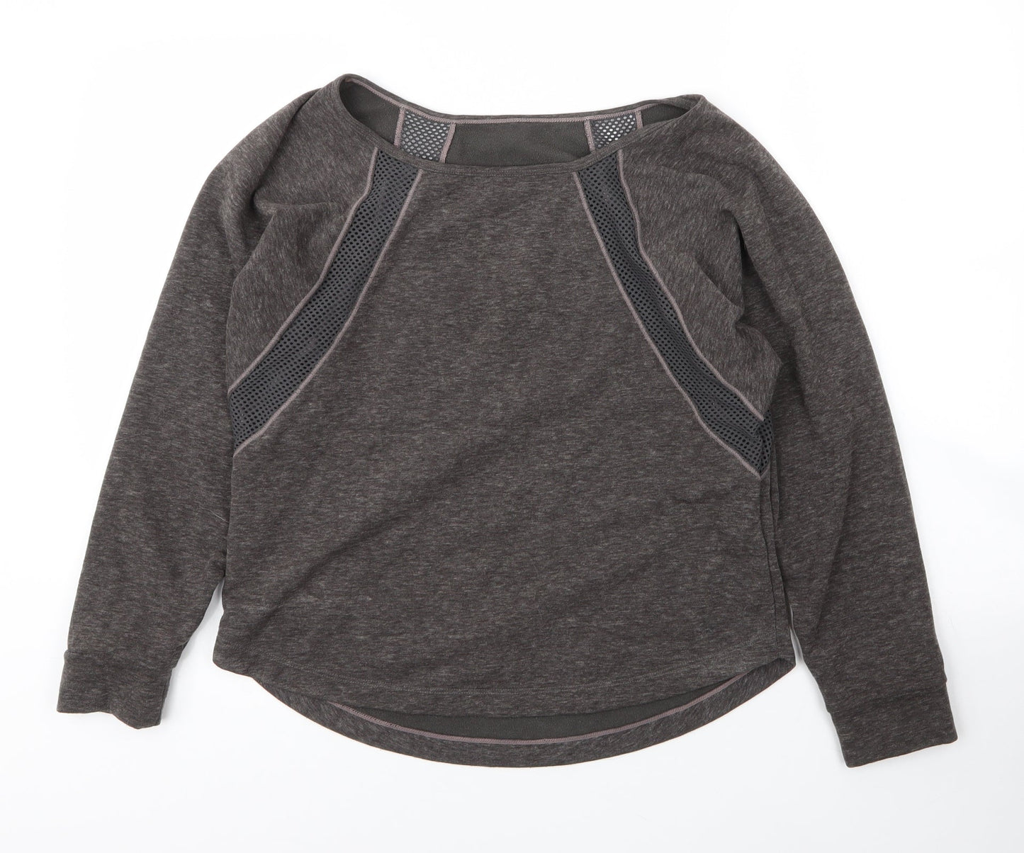 Preworn Womens Grey Round Neck  Polyester Pullover Jumper Size S