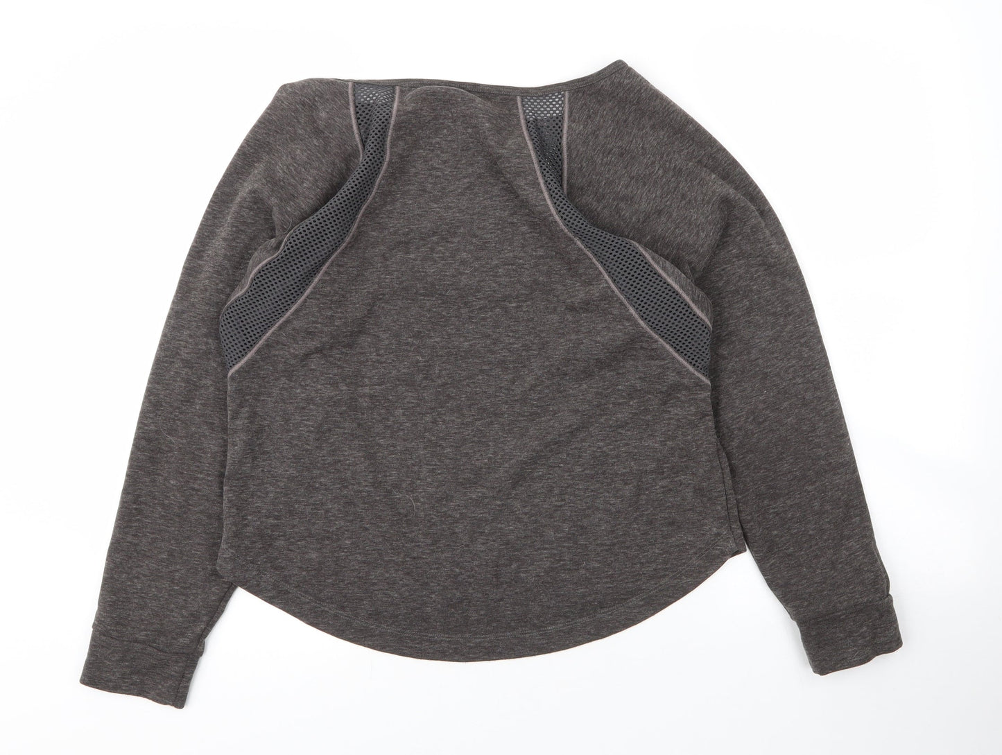 Preworn Womens Grey Round Neck  Polyester Pullover Jumper Size S