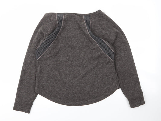 Preworn Womens Grey Round Neck  Polyester Pullover Jumper Size S
