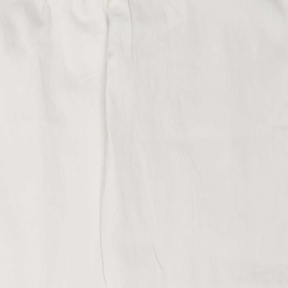 CANDA Womens White  Cotton Trousers  Size 48 L29 in Regular