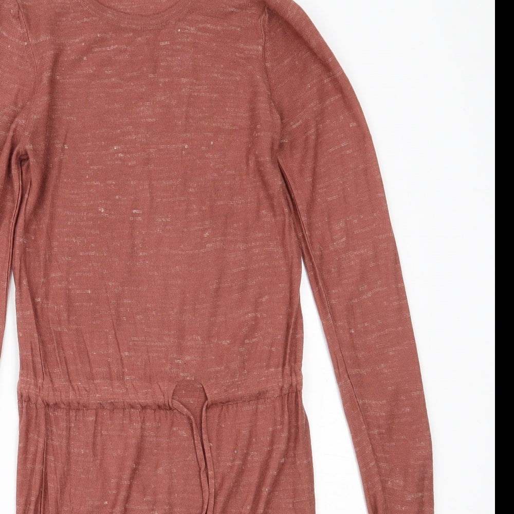 ASOS Womens Pink  Acrylic Fit & Flare  Size 8  Round Neck