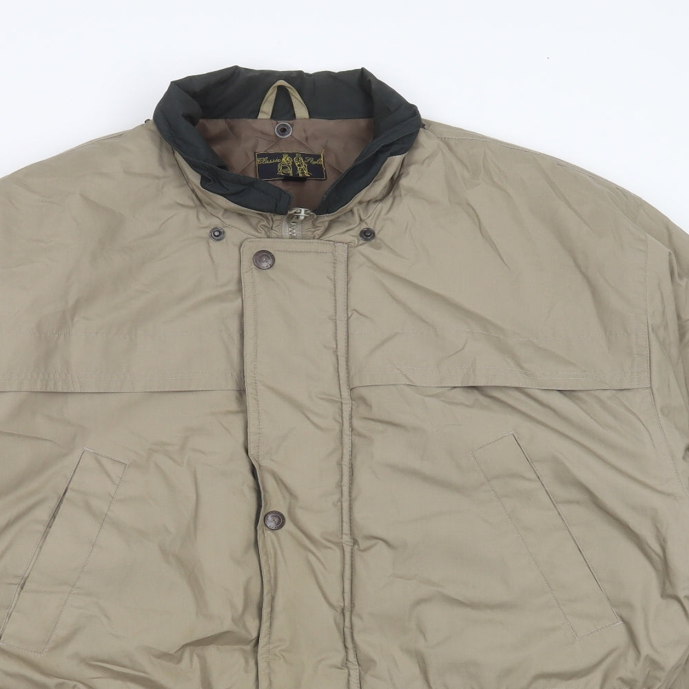 CLASSIC STYLE Mens Green   Jacket Coat Size L  Zip