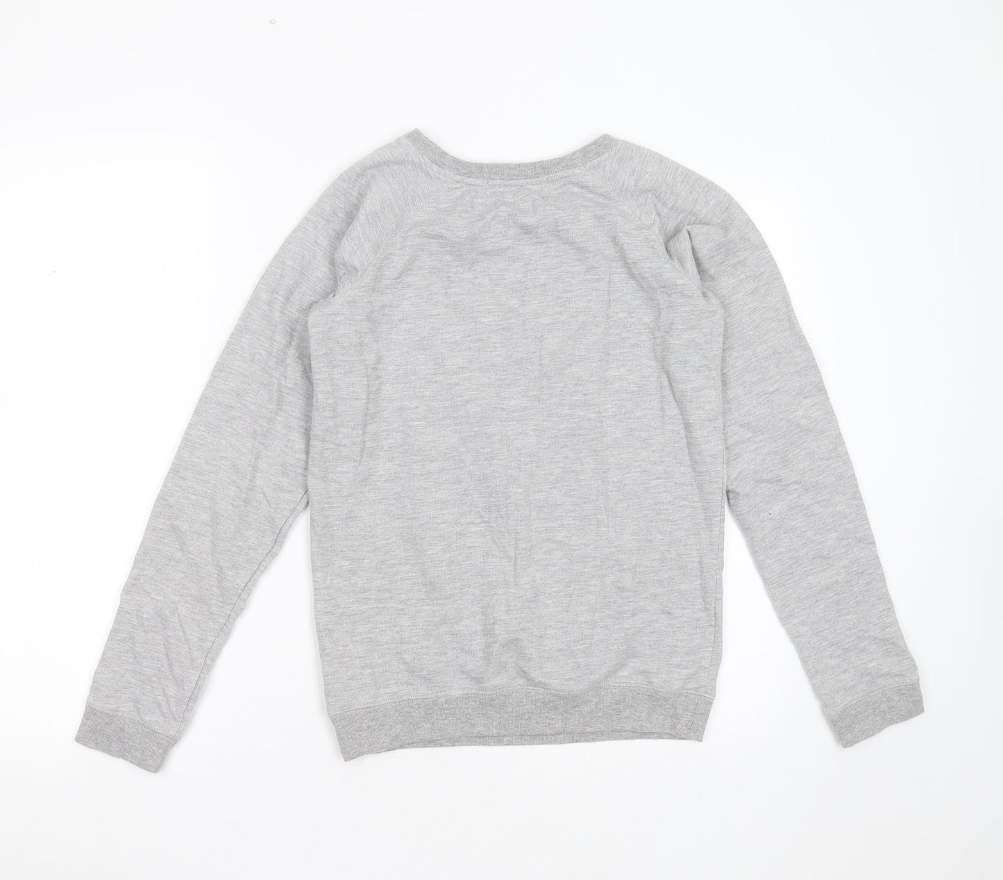 Love Label Womens Grey  Polyester Pullover Sweatshirt Size 8   - cat christmas