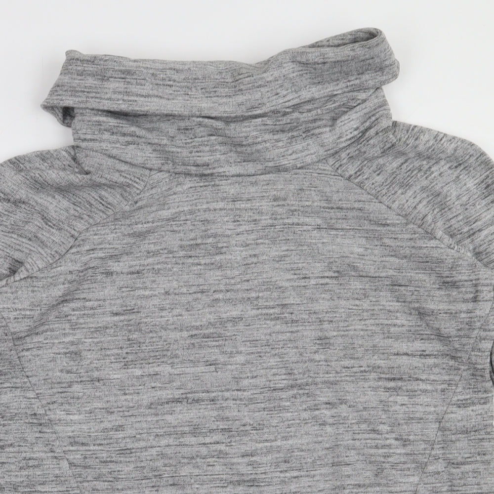 NEXT Womens Grey  Polyester Jumper Dress  Size 12  Roll Neck Pullover