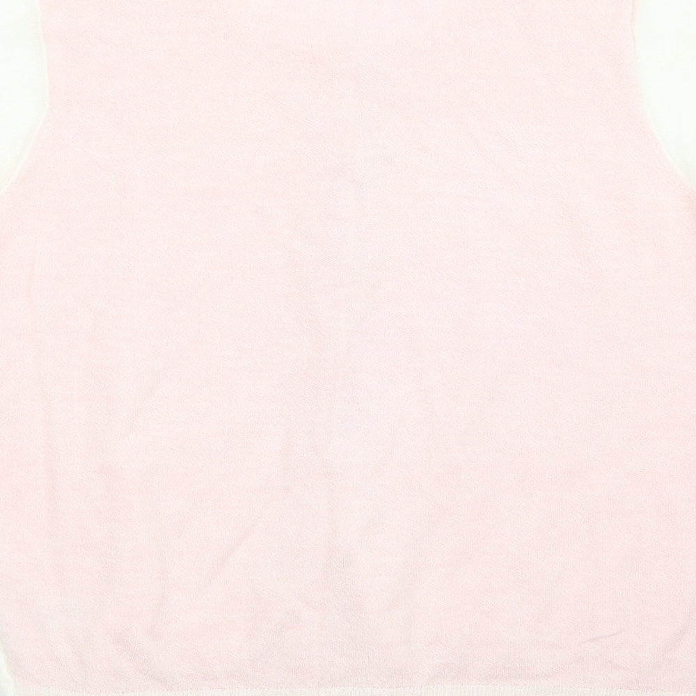 Damsel in a Dress Womens Pink Crew Neck  Acrylic Cardigan Jumper Size M