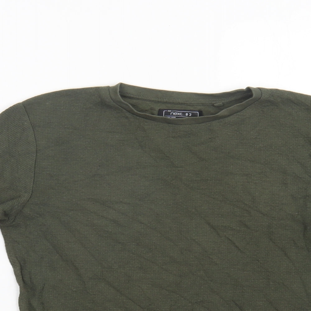 NEXT Boys Green  Cotton Pullover Sweatshirt Size 10 Years