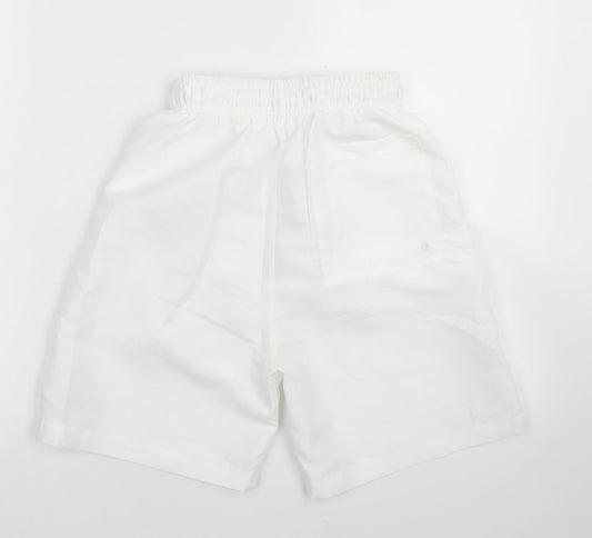 Aeropostale Mens White  Polyester Athletic Shorts Size XS L6 in Regular Drawstring