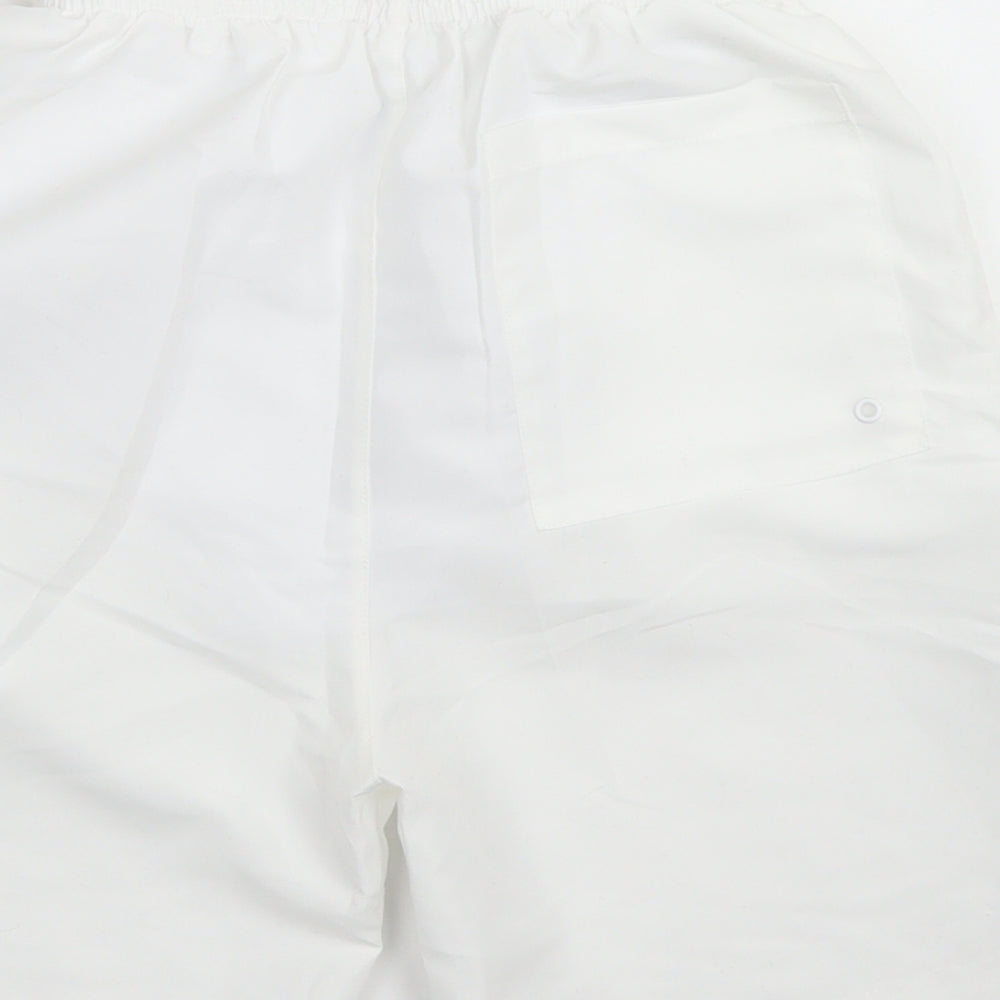 Aeropostale Mens White  Polyester Athletic Shorts Size XS L6 in Regular Drawstring
