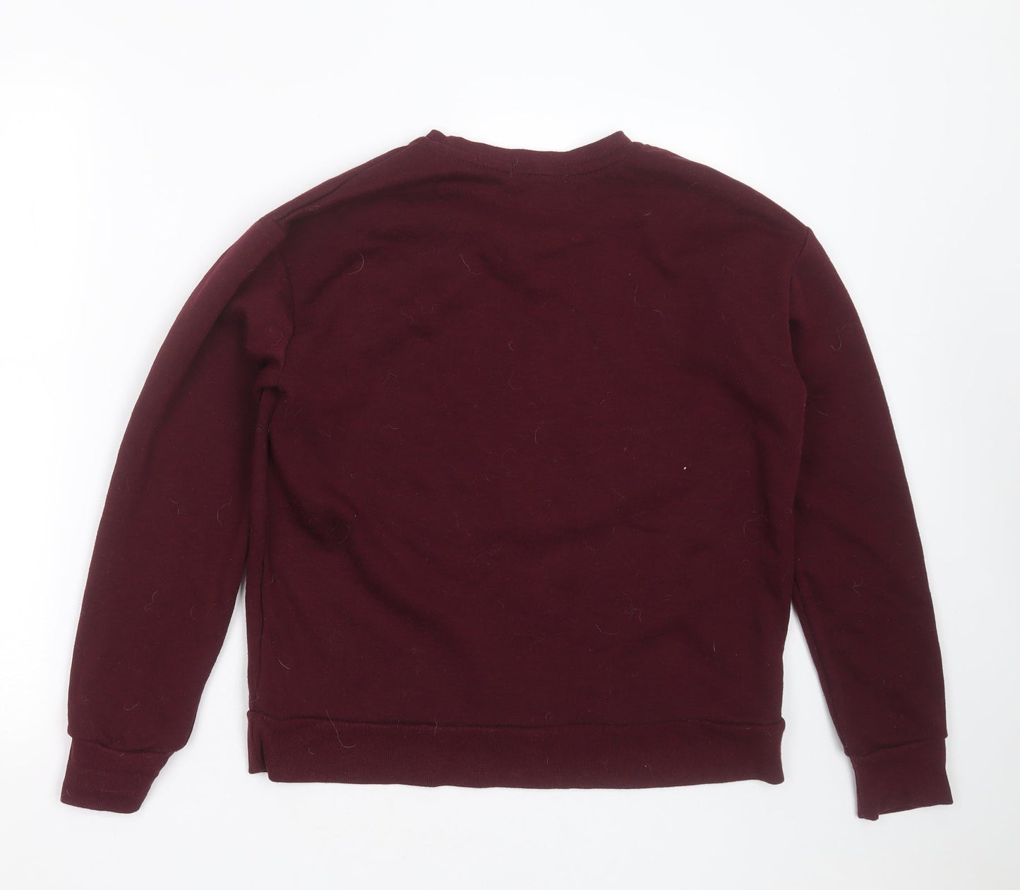 Primark Womens Purple  Cotton Pullover Sweatshirt Size S   - manhattan
