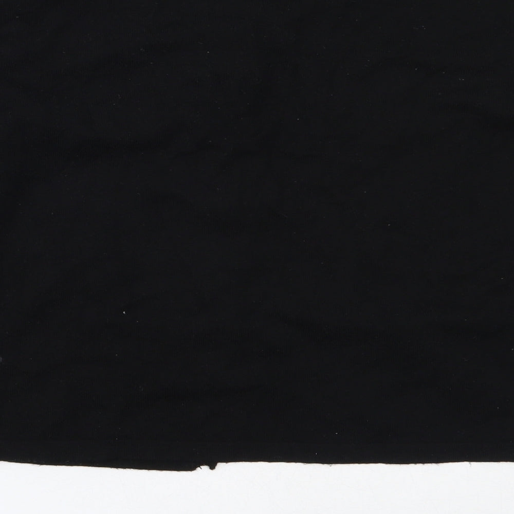 Papaya Womens Black Round Neck  Viscose Cardigan Jumper Size S
