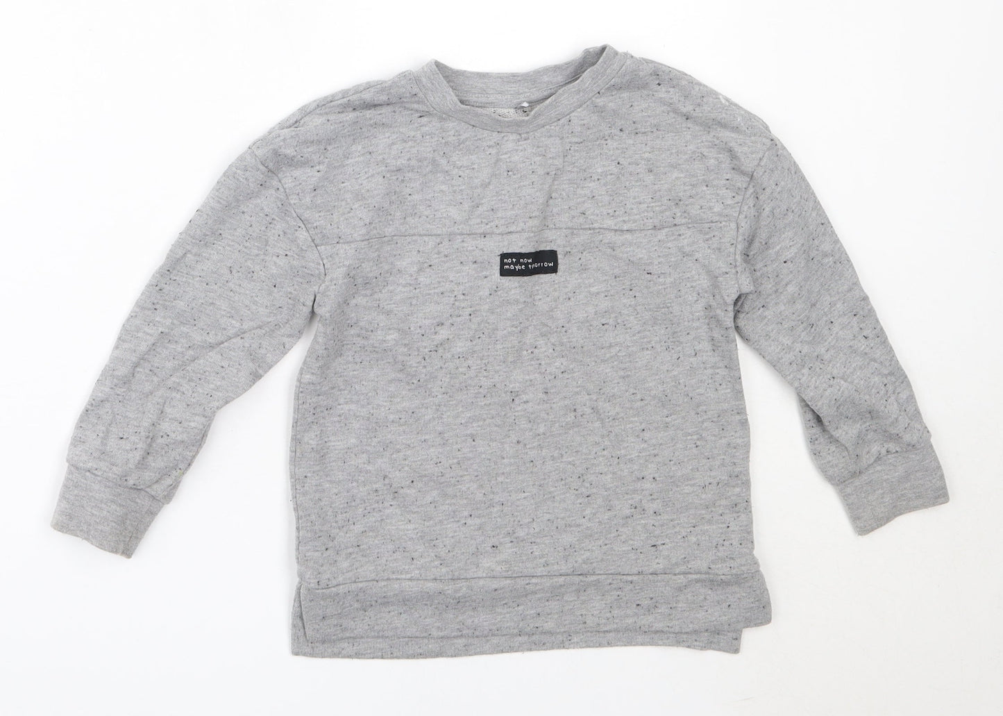 George Boys Grey  Polyester Pullover Sweatshirt Size 3-4 Years