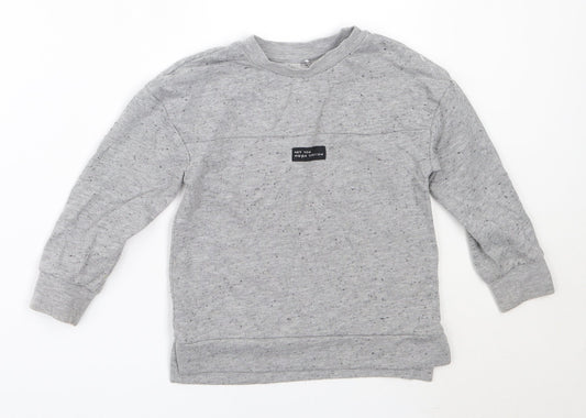 George Boys Grey  Polyester Pullover Sweatshirt Size 3-4 Years