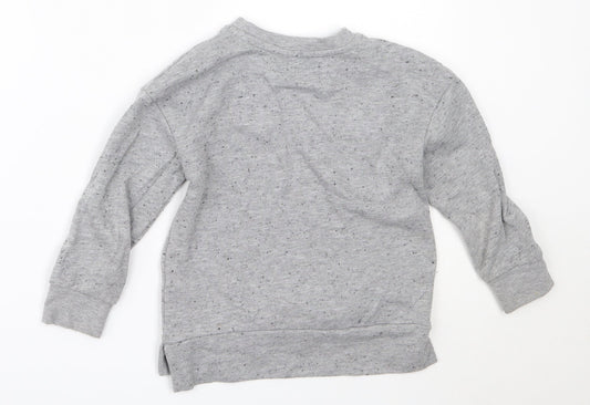 George Boys Grey  Polyester Pullover Sweatshirt Size 3-4 Years