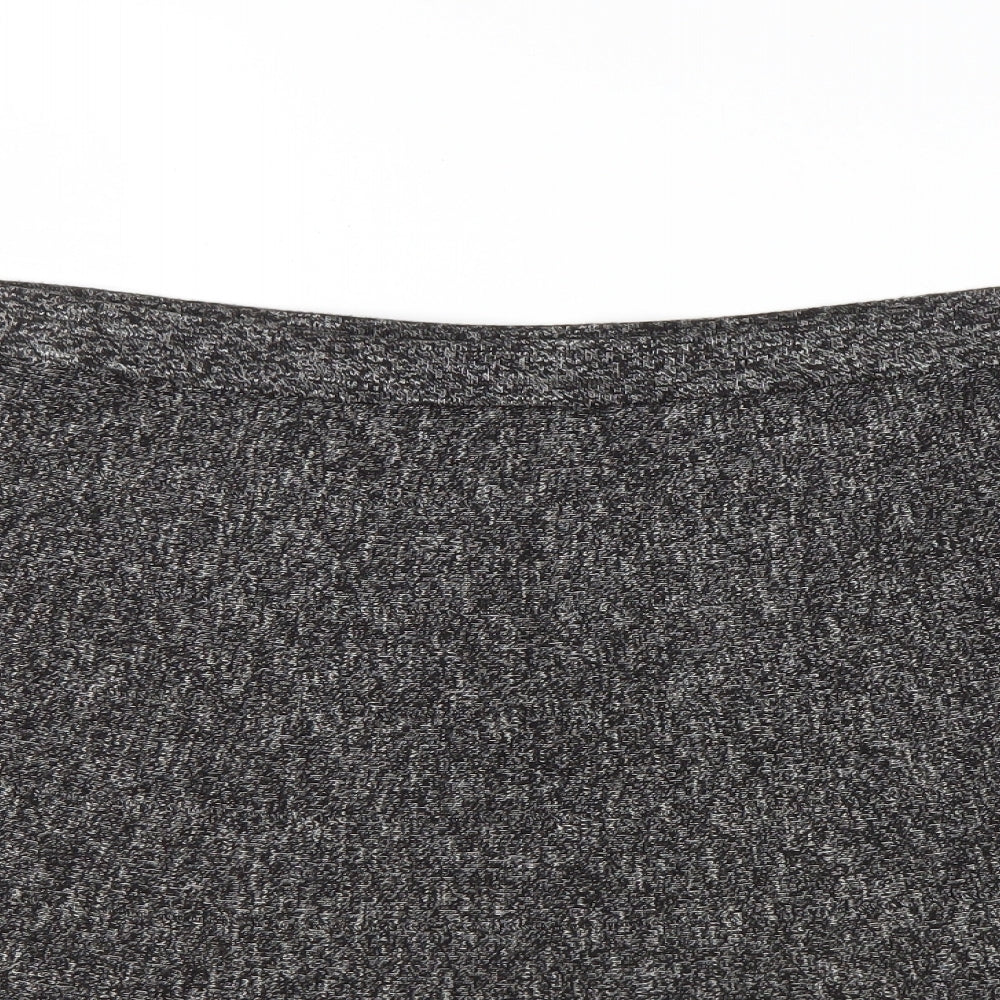 Max Studio Womens Grey  Acrylic Flare Skirt Size XL