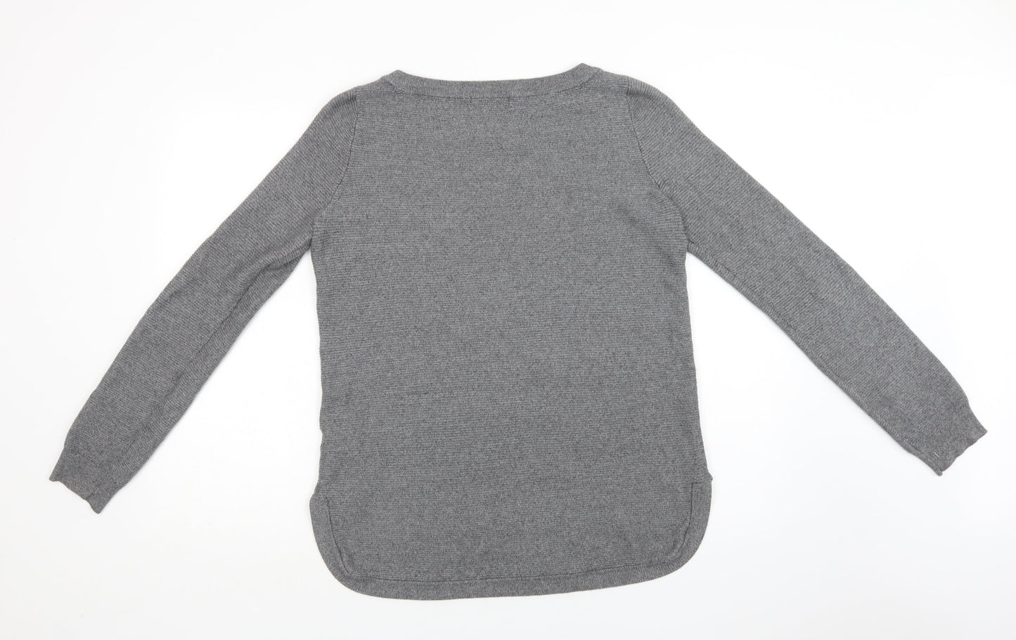Cyrus Mens Grey Crew Neck  Viscose Pullover Jumper Size M