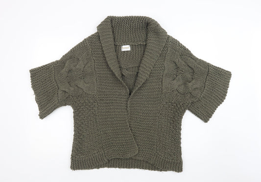 Roman  Womens Green Collared  Acrylic Cardigan Jumper Size L
