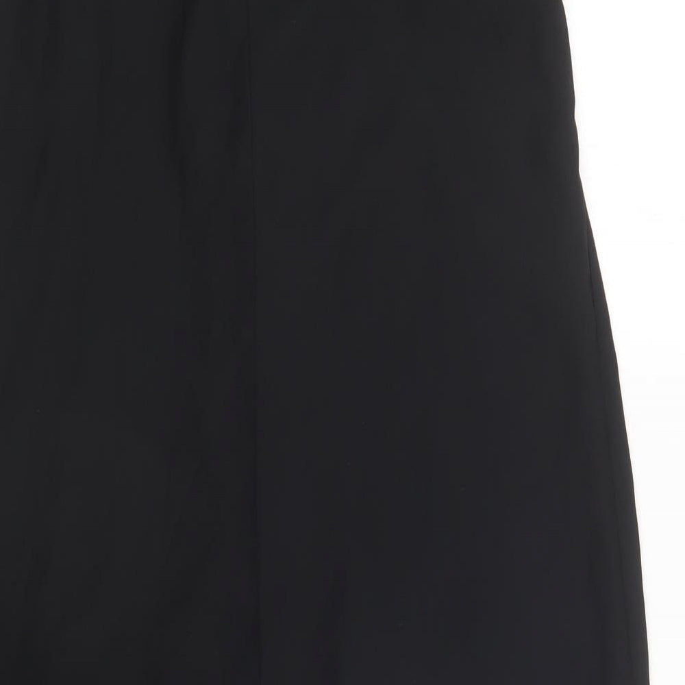 H&M Womens Black  Polyester Shift  Size 10  Crew Neck Magnetic - Embellished Neckline