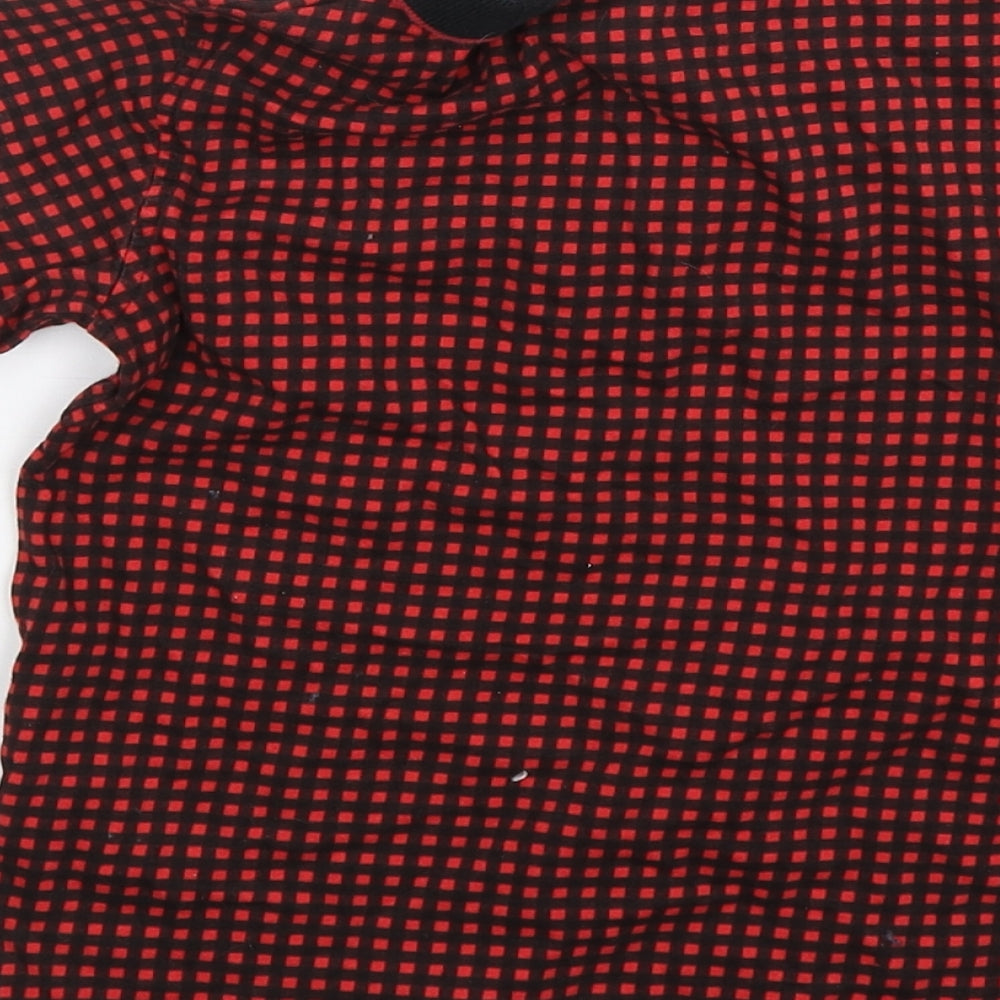 George Boys Multicoloured Check Cotton Basic Polo Size 5-6 Years Collared