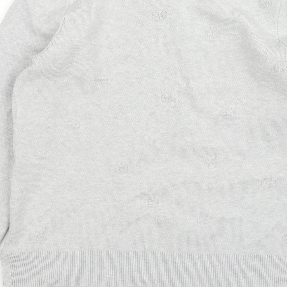 Oasis Womens Grey Round Neck   Pullover Jumper Size S