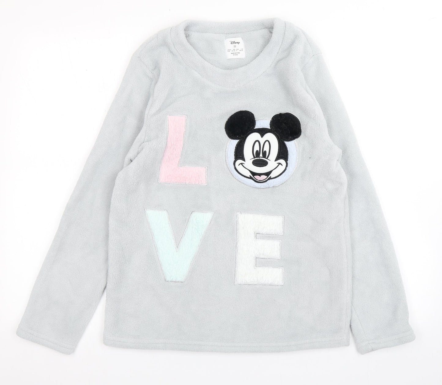 Primark Womens Grey  Polyester Top Pyjama Top Size XS   - Disney