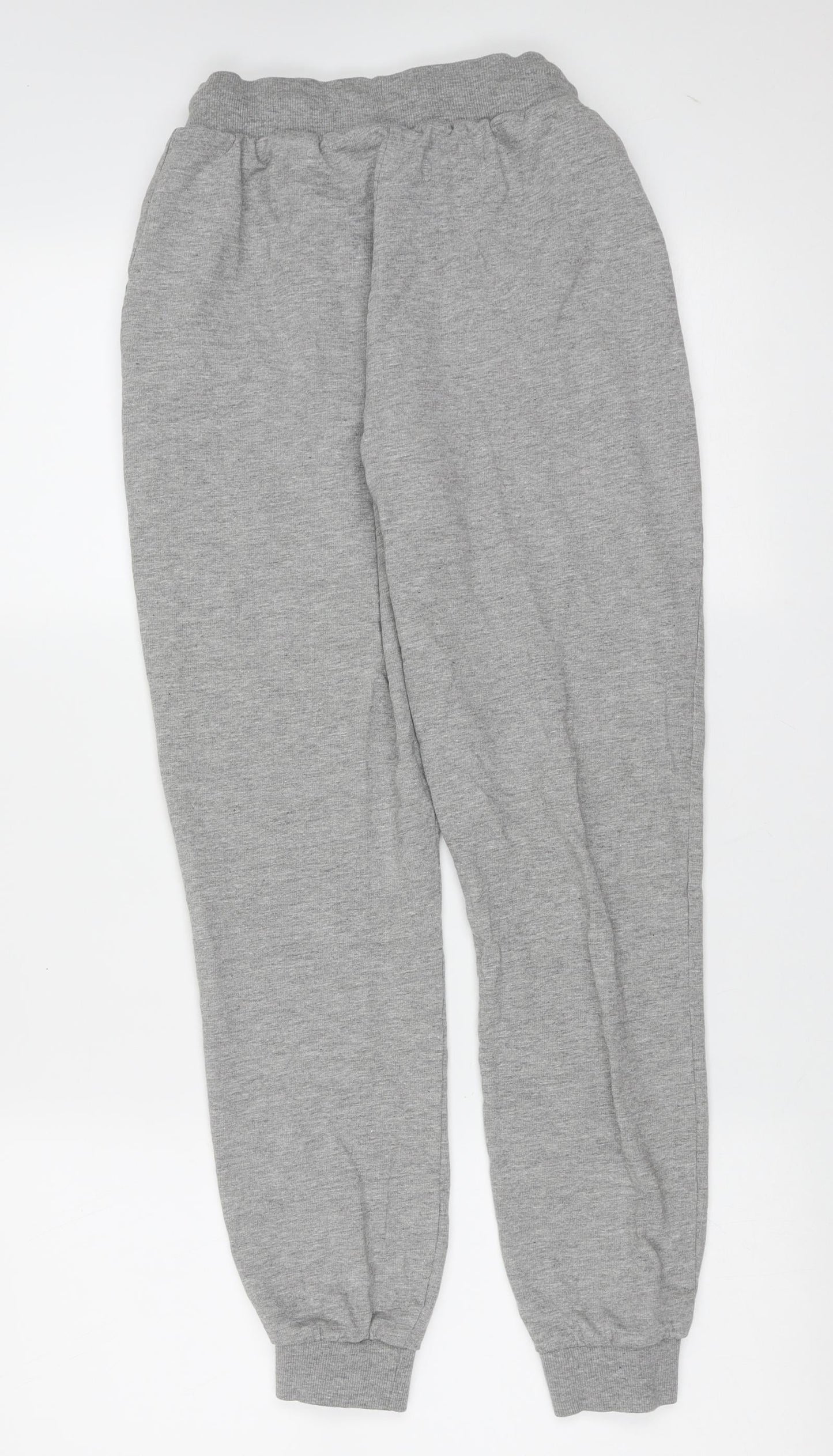 ASOS Womens Grey  Cotton Jogger Trousers Size 6 L27 in Regular Drawstring