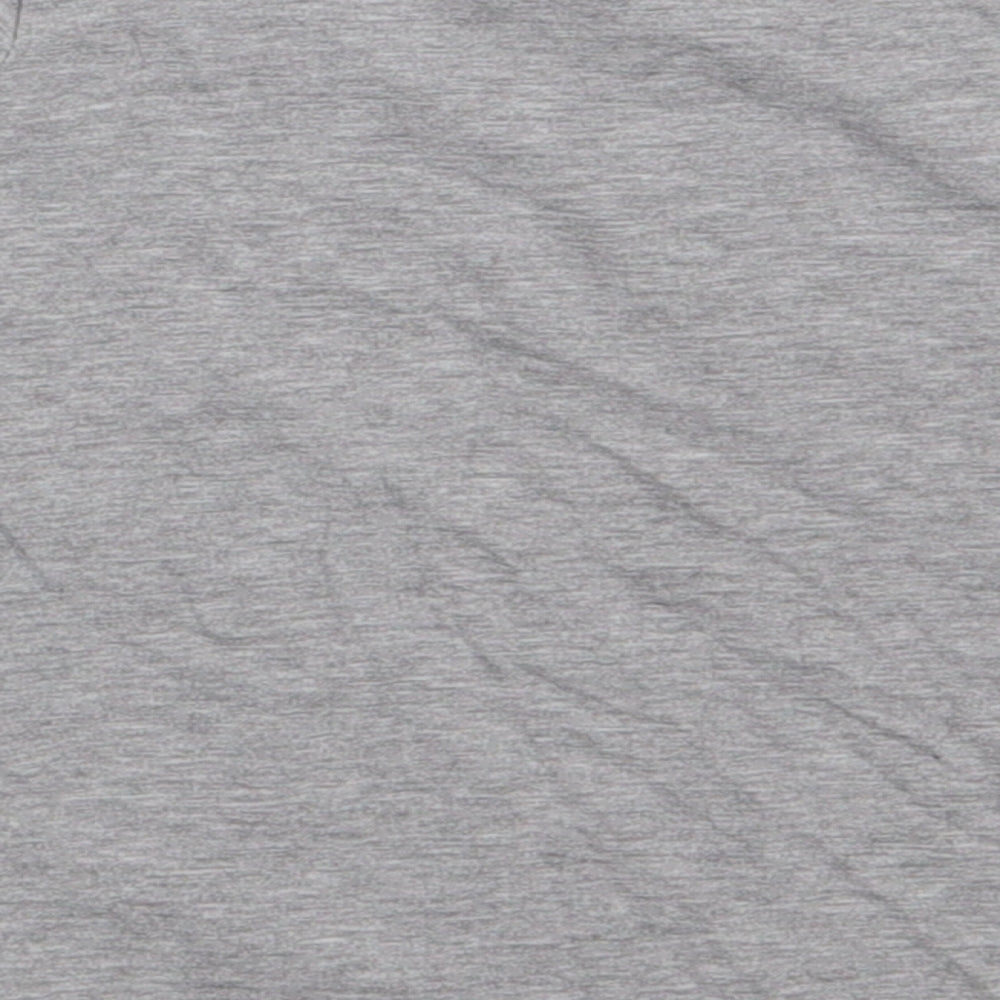 Marks and Spencer Boys Grey  Cotton Basic Casual Size 5-6 Years Crew Neck Button