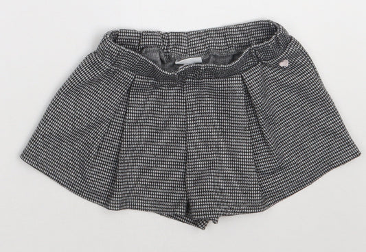 Fagottino Girls Black  Polyester Skater Skort Size 2 Years  Regular Pull On