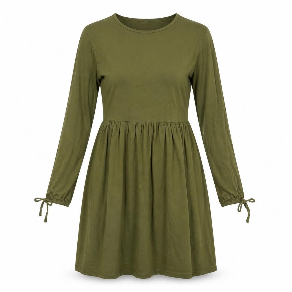 Wednesday Girl Womens Green  Viscose A-Line  Size XS  Crew Neck Pullover