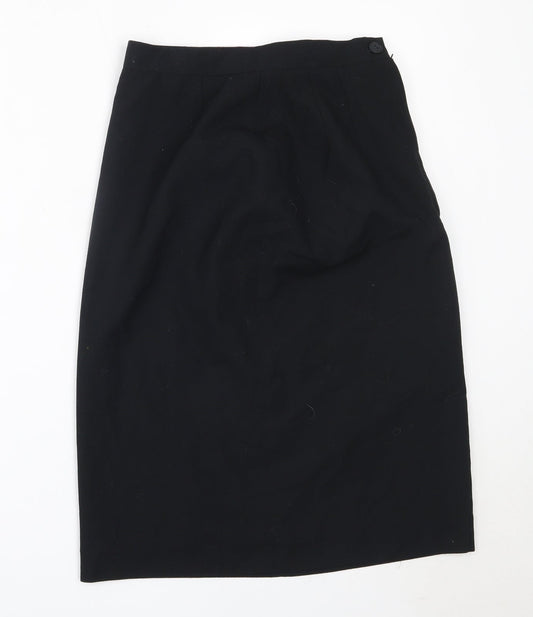 E.A.S Womens Black  Polyester Straight & Pencil Skirt Size 10