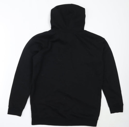 Primark Womens Black  Cotton Pullover Hoodie Size S
