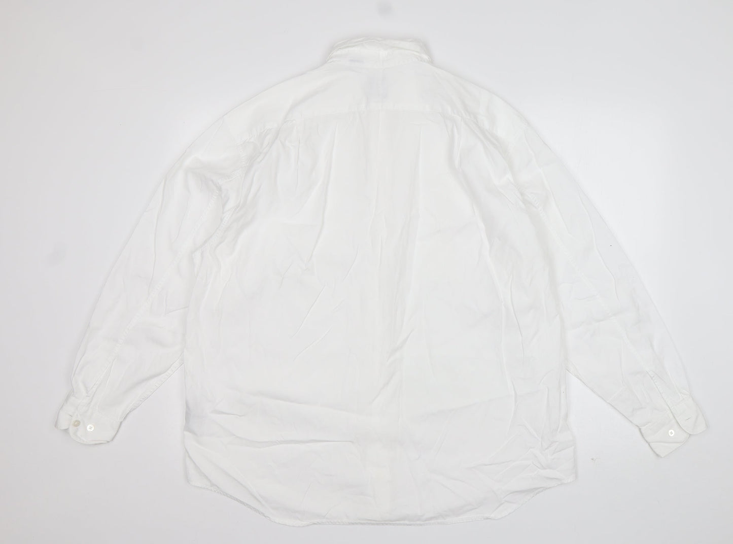 Gap Womens White  Cotton Basic Button-Up Size L Collared