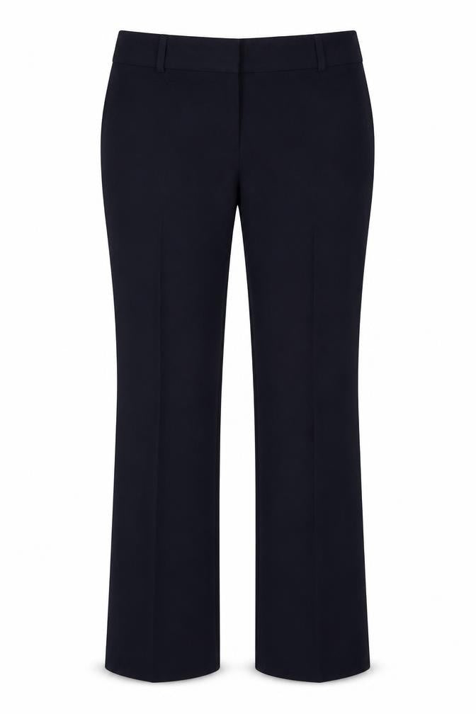 Marks and Spencer Womens Blue  Polyester Trousers  Size 10 L27.5 in Regular Hook & Eye