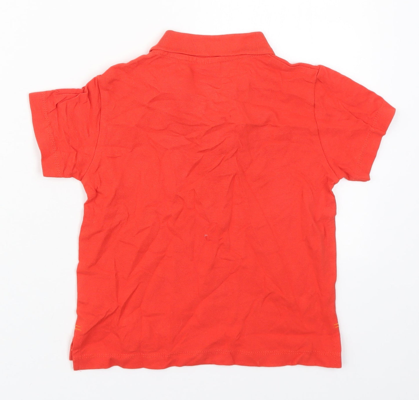 Slazenger Boys Red  Cotton Basic Polo Size 5-6 Years Collared Pullover