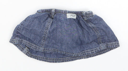 Gap Girls Blue  Cotton Skater Skirt Size 3-6 Months
